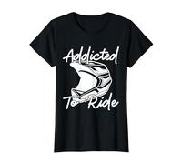 Adicto a la conducción | Motocross Camiseta, Mujer, Negro, XL