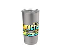 Adicto a la fe Motivación cristiana Cita religiosa Vaso térmico de acero inoxidable de doble pared