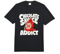 Adicto a la Salsa de Chocolate Amante Retro gráfico Comfort Colors Adult Heavyweight T-Shirt