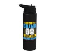Adicto a las bebidas energéticas sin planes para dejar de beber energizante Stainless Steel Insulated Water Bottle