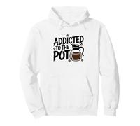 Adicto al Amante de la cafetera Cafeína Humor Barista Sudadera con Capucha