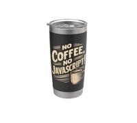 Adicto al café JavaScript Vaso térmico de acero inoxidable de doble pared