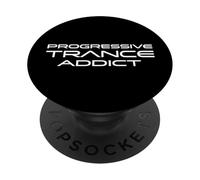 Adicto al Trance Progresivo | Música futurista de la casa PopSockets PopGrip Adhesivo