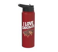 Adictos al chocolate I Love Chocolate Sweet Tooth Stainless Steel Insulated Water Bottle