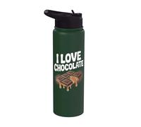 Adictos al chocolate I Love Chocolate Sweet Tooth Stainless Steel Insulated Water Bottle