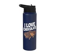 Adictos al chocolate I Love Chocolate Sweet Tooth Stainless Steel Insulated Water Bottle