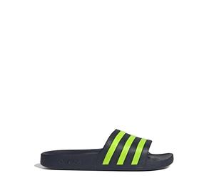 adidas アディレッタ アクア DBF11 Sandalia para unisex-adulto, Tinta Legend/Limón Lucid/Limón Lucid (IE8915), 25.5 cm