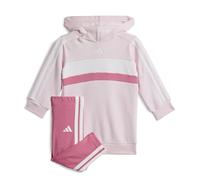 adidas 0 SEASONAL ESSENTIALS TIBERIO 3 STRIPES FLEECE LEGGINGS SET, clear pink/pink fusion/white, 18-24 Months