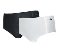 adidas - 2 bragas - Ropa interior deportiva - Mujer - Poliamida, Multicolor (Blanco Negro), L