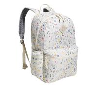 adidas 3-Stripe Classic Backpack for Men and Women, Bag with Laptop Sleeve Mochila, Meadow Floral Wonder White/Wonder White/5.0, One Size Unisex-Adulto