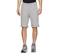 adidas 3-Stripe Short Sport Shorts, Hombre, Medium Grey Heather, M