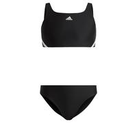 adidas 3-Stripes Bikini Bañador, Niñas, Multicolor (Black / White), 7-8 Years