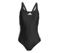 adidas 3 Stripes C-Back Swimsuit Traje de baño de una Sola Pieza, Black/White/White, 30 para Mujer