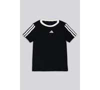 adidas 3 Stripes - Negro - Camiseta Algodón Niña talla 12