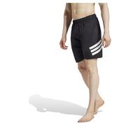 adidas 3 Stripes Swim Shorts 8 Inch Bañador, Negro/Blanco, XL para Hombre