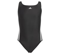 adidas 3-Stripes Swimsuit Trunks Bañadores, Niñas, Multicolor (Black / White), L