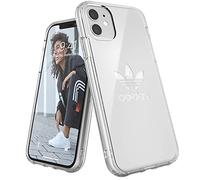 adidas 36405 Originals Funda Compatible con iPhone 11, con Gran Logotipo Impreso, Funda Protectora, Transparente