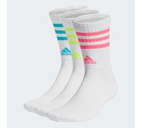 adidas 3s C Spw Crw 3p Calcetines, White/Lucid Cyan/Lucid Lemon/Lucid Pink, 45-48 Unisex adulto