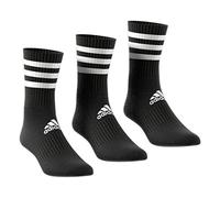 adidas 3S CSH CRW3P Socks, Unisex Adulto, Black/Black/Black, L
