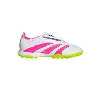 Adidas - Bota de fútbol Predator League FT Turf, Unisex, White-Lucid Pink-Lucid Lemon, 9 UK