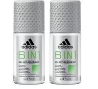 Adidas - 6 in 1 Anti-Perspirant Roll On, desodorante en formato roll on 50 ml (Paquete de 2)