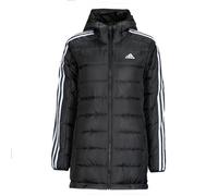 adidas Mujer Essentials 3-Stripes Light Down Hooded Parka, Black, S