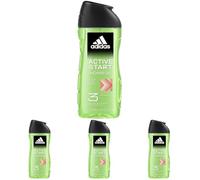 Adidas - Active Start Shower Gel, gel de ducha 250 ml (Paquete de 4)