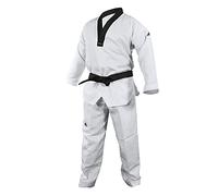 adidas Adi Start II Black V-Neck Black Belt Taekwondo Dobok Uniform - 170