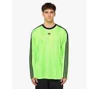 adidas Adicolor Jacquard Long Sleeve Jersey T-Shirt Verde flúor