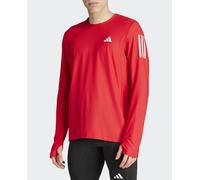 Adidas Hombre Own The Run Long Sleeve tee, Better Scarlet, XL