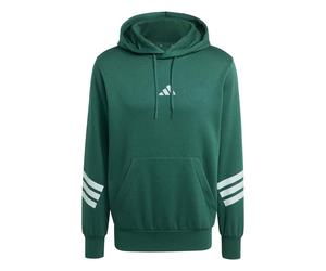 adidas Adidas Mens Fleece 3-Stripes Hooded Sweat Top Collegiate Green Sudadera de hombre S