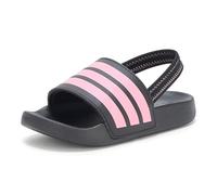adidas Adilette Estrap Sportswear Slide - Sandalias unisex para niños, Negro Bliss Rosa Negro, 31 EU