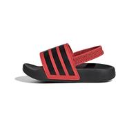 adidas Adilette Estrap Sportswear Slide - Sandalias unisex para niños, Rojo claro, negro, negro, 20 EU