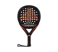 Pala de pádel adidas Adipower Multiweight Ctrl 3.3, Negra, Naranja Forma Redonda, Goma eva High Memory,Fibra 18k