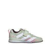 adidas Adipower - Tenis unisex para levantamiento de pesas 3, talla 3.5, Lino Verde Nube Blanco Beam Pink, 50 2/3 EU