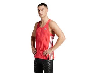 adidas Adizero Snglt - Camiseta de tirantes para hombre, rojo, XL