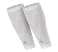 Adidas ADSL-13325WH Mangas de compresión, Adultos Unisex, Blanco, L/XL-35-45 cm Alrededor de la Pantorrilla
