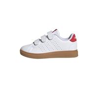 adidas Advantage Base 2.0 Shoes Children, Zapatillas de Tenis, FTWR White/Pure ruby/GUM10, 30.5 EU