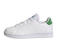 adidas Advantage Lifestyle Court Lace Shoes, Zapatillas de Tenis, Cloud White/Green/Core Black, 28 EU
