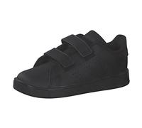 adidas Advantage Lifestyle Court Two Hook-and-Loop Shoes, Zapatillas de Tenis Unisex niños, Core Black/Core Black/Grey Six, 20 EU