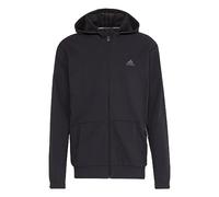 Adidas, Aeroready Yoga, Sudadera con Capucha Y Cremallera, Negro/Gresix, M, Hombre