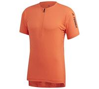 adidas Agr Zip tee Camiseta De Manga Corta, Hombre, Naraut, S
