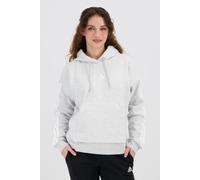 adidas Mujer Essentials 3-Stripes Fleece Hoodie Sweatshirt, Light Grey Heather/White, XS