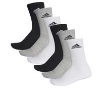 Adidas Amortiguado Crew Calcetines Tenis de Deporte Hombre Mujer Unisex 6 Par