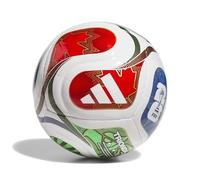 adidas Balón de fútbol unisex para adultos de la Copa del Mundo Mini+, color blanco/azul rey/azul solar/rojo potente, talla 1.5 para niños