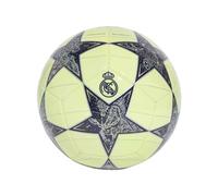 Adidas Balón de fútbol Unisex para Adultos, de la UEFA Champions League Real Madrid, Casi Lima/Plateado metálico/Tinta Noble, 5