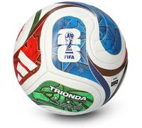 Adidas - Balón Mundial Trionda 2026 Competition, Unisex, White-Solar blue-Hi-res red-Flash lime, 5