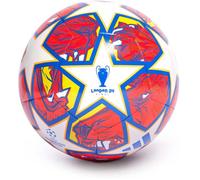 adidas UEFA Champions League TRN - Balón de fútbol/fútbol Cosido a máquina, Unisex, Talla 4 UE, Blanco/Azul Gloria/Naranja Flash