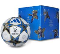 Adidas - Balón UEFA Champions League 2025-2026 League Box, Unisex, White-Dark blue-Gold met., 5