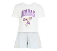 adidas Bambine e ragazze DISNEY MINNIE MOUSE T-SHIRT SET, white/Semi Ice Tangerine, 4-5 Years